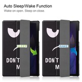 Samsung Galaxy Tab A8 (2021) 3-Vouw sleepcover hoes Don't Touch
