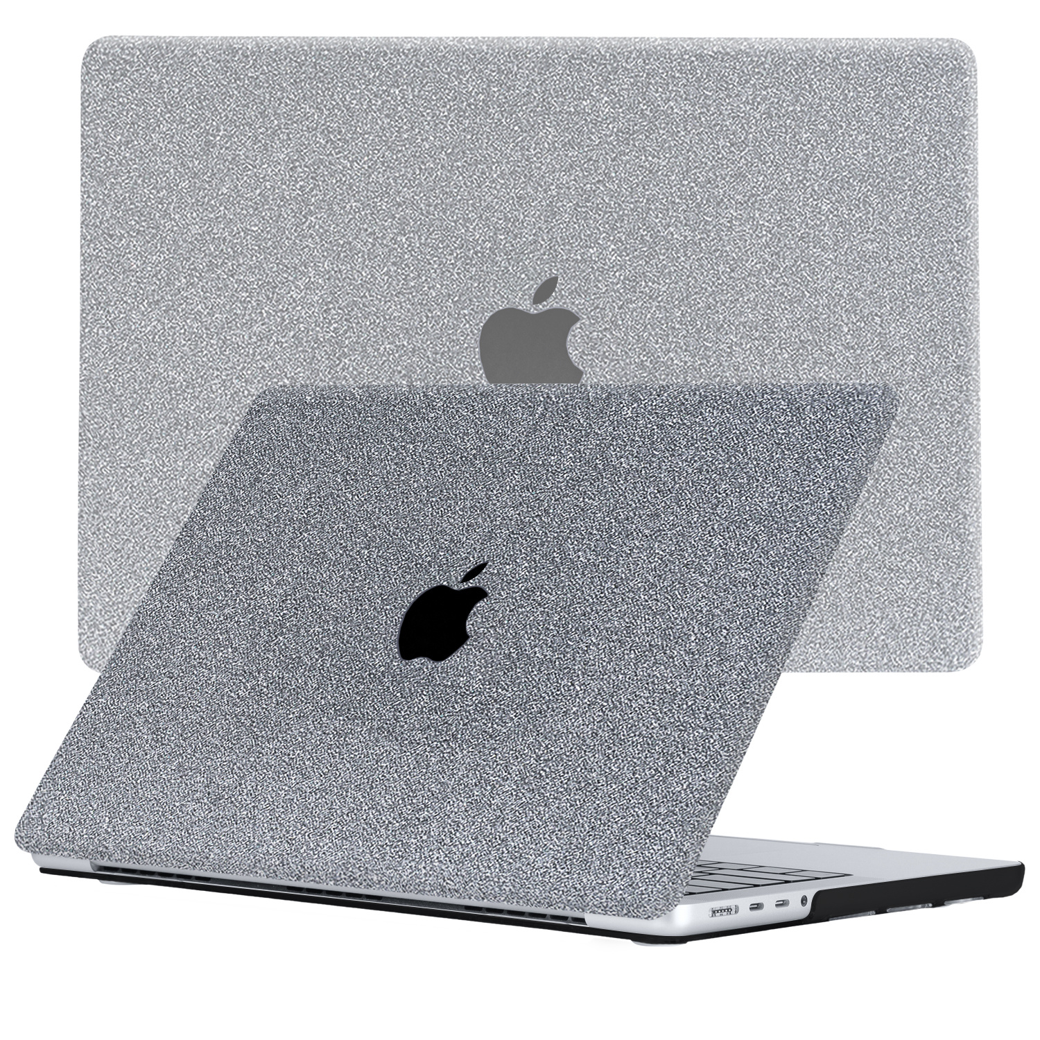 MacBook Pro 16 inch M1/M2 (2021-2023) cover hoes Glitter Zilver