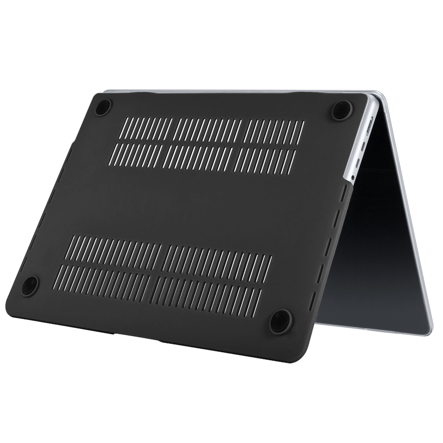 MacBook Pro 16 inch (2021-2026) cover hoes Glitter Donkergrijs