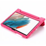 Samsung Galaxy Tab A8 (2021) EVA Schokbestendige Kidsproof hoes met handvat Roze