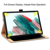 Samsung Galaxy Tab A8 (2021) Luxe stand flip sleepcover hoes Zwart