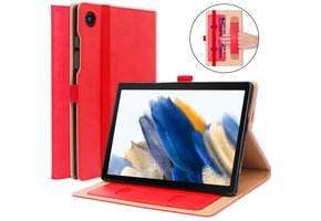 Luxe stand flip sleepcover hoes - Samsung Galaxy Tab A8 (2021) - Rood