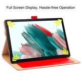 Samsung Galaxy Tab A8 (2021) Luxe stand flip sleepcover hoes Rood