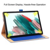 Samsung Galaxy Tab A8 (2021) Luxe stand flip sleepcover hoes Blauw