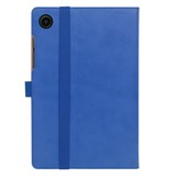 Samsung Galaxy Tab A8 (2021) Luxe stand flip sleepcover hoes Blauw