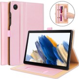 Samsung Galaxy Tab A8 (2021) Luxe stand flip sleepcover hoes Rose Goud