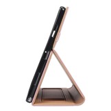 Samsung Galaxy Tab A8 (2021) Luxe stand flip sleepcover hoes Rose Goud