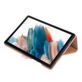 Samsung Galaxy Tab A8 (2021) Luxe stand flip sleepcover hoes Rose Goud