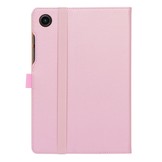 Samsung Galaxy Tab A8 (2021) Luxe stand flip sleepcover hoes Rose Goud