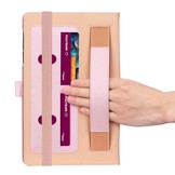 Samsung Galaxy Tab A8 (2021) Luxe stand flip sleepcover hoes Rose Goud