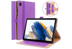 Luxe stand flip sleepcover hoes - Samsung Galaxy Tab A8 (2021) - Paars