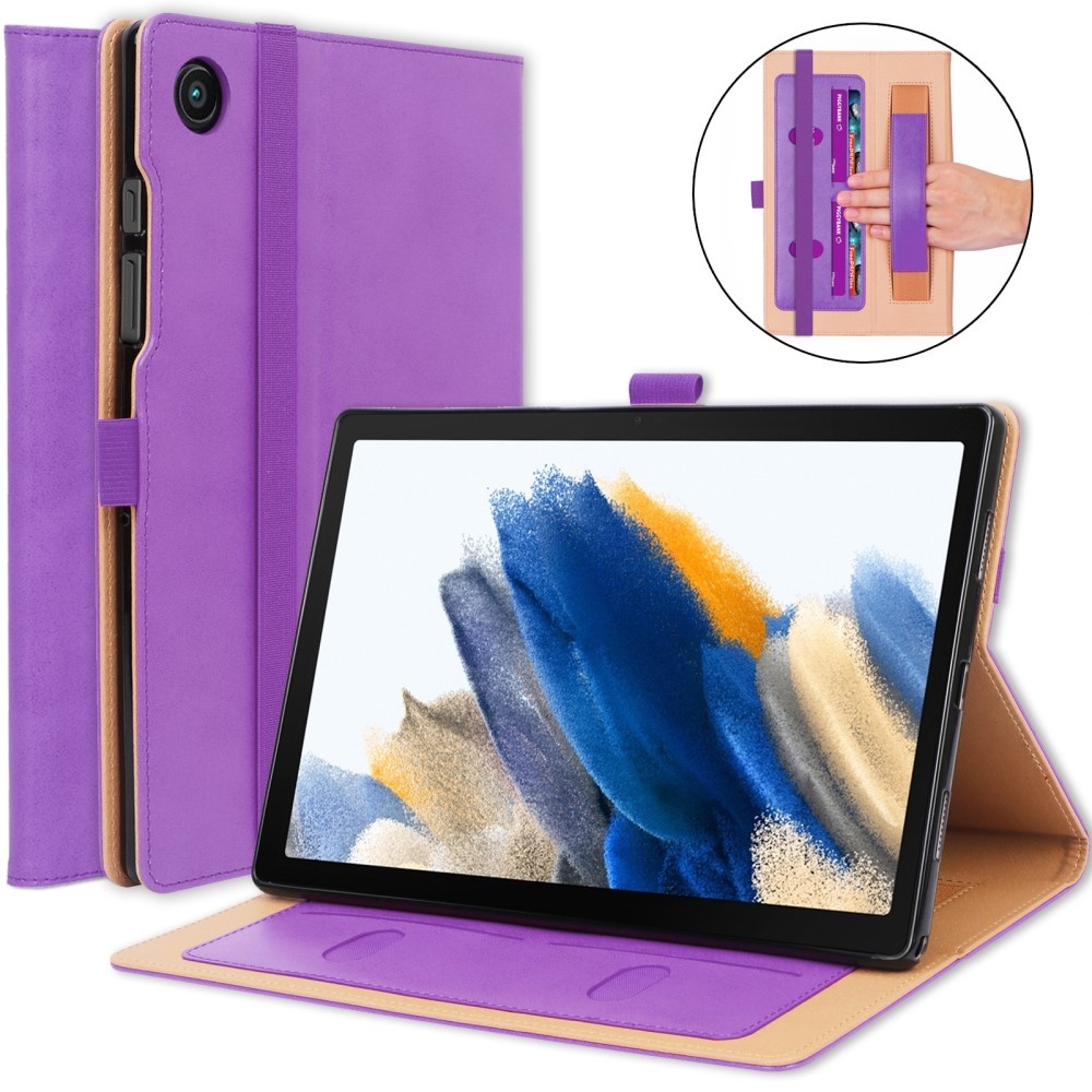Samsung Galaxy Tab A8 (2021) Luxe stand flip sleepcover hoes Paars