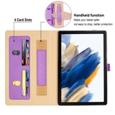 Samsung Galaxy Tab A8 (2021) Luxe stand flip sleepcover hoes Paars