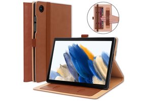 Luxe stand flip sleepcover hoes - Samsung Galaxy Tab A8 (2021) - Bruin