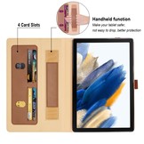 Samsung Galaxy Tab A8 (2021) Luxe stand flip sleepcover hoes Bruin