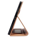 Samsung Galaxy Tab A8 (2021) Luxe stand flip sleepcover hoes Bruin