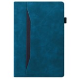 Samsung Galaxy Tab S7 en Samsung Galaxy Tab S8 Luxe stand flip sleepcover hoes Blauw