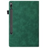 Samsung Galaxy Tab S7 en Samsung Galaxy Tab S8 Luxe stand flip sleepcover hoes Groen