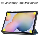 Samsung Galaxy Tab S7 en Samsung Galaxy Tab S8 sleepcover 3-Vouw hoes Groen