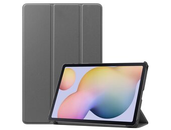 3-Vouw sleepcover hoes - Samsung Galaxy Tab S7 / Tab S8 - Grijs