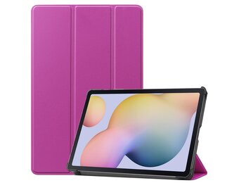 3-Vouw sleepcover hoes - Samsung Galaxy Tab S7 / Tab S8 - Paars