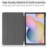 Samsung Galaxy Tab S7 en Samsung Galaxy Tab S8 sleepcover 3-Vouw hoes Bordeaux Rood