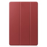 Samsung Galaxy Tab S7 en Samsung Galaxy Tab S8 sleepcover 3-Vouw hoes Bordeaux Rood