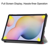 Samsung Galaxy Tab S7 en Samsung Galaxy Tab S8 sleepcover 3-Vouw hoes Blokken