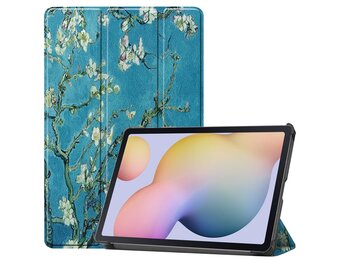 3-Vouw sleepcover hoes - Samsung Galaxy Tab S7 / Tab S8 - Van Gogh Amandelbloesem