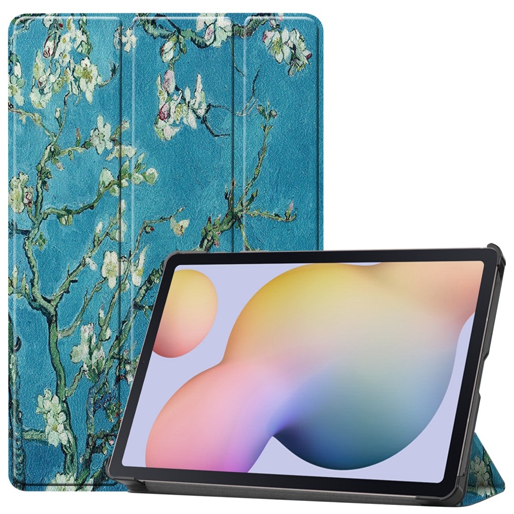 Samsung Galaxy Tab S7 en Samsung Galaxy Tab S8 sleepcover 3-Vouw hoes Van Gogh Amandelbloesem
