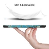 Samsung Galaxy Tab S7 en Samsung Galaxy Tab S8 sleepcover 3-Vouw hoes Van Gogh Amandelbloesem