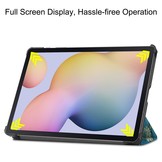 Samsung Galaxy Tab S7 en Samsung Galaxy Tab S8 sleepcover 3-Vouw hoes Van Gogh Amandelbloesem