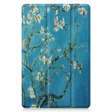 Samsung Galaxy Tab S7 en Samsung Galaxy Tab S8 sleepcover 3-Vouw hoes Van Gogh Amandelbloesem