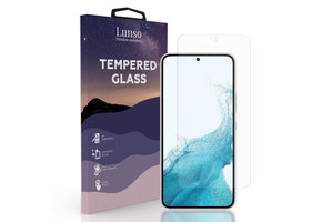 Lunso - Gehard Beschermglas - Full Cover Tempered Glass - Samsung Galaxy S22