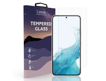 Lunso - Gehard Beschermglas - Full Cover Tempered Glass - Samsung Galaxy S22 Plus