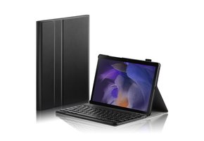 Lunso - Afneembare Keyboard Hoes - Samsung Galaxy Tab A8 (2021) - Zwart