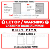 Kobo Libra 2 (7 inch) Origami Sleepcover hoes Donkergroen