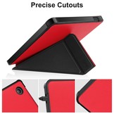 Kobo Libra 2 (7 inch) Origami Sleepcover hoes Rood