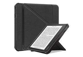 Lunso - origami sleepcover hoes - Kobo Sage - Zwart