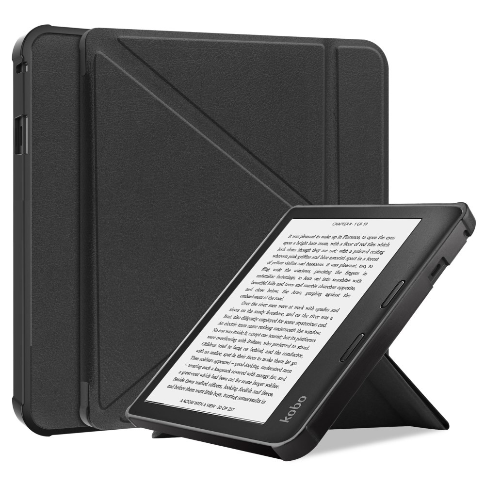 Kobo Sage origami Sleepcover hoes Zwart