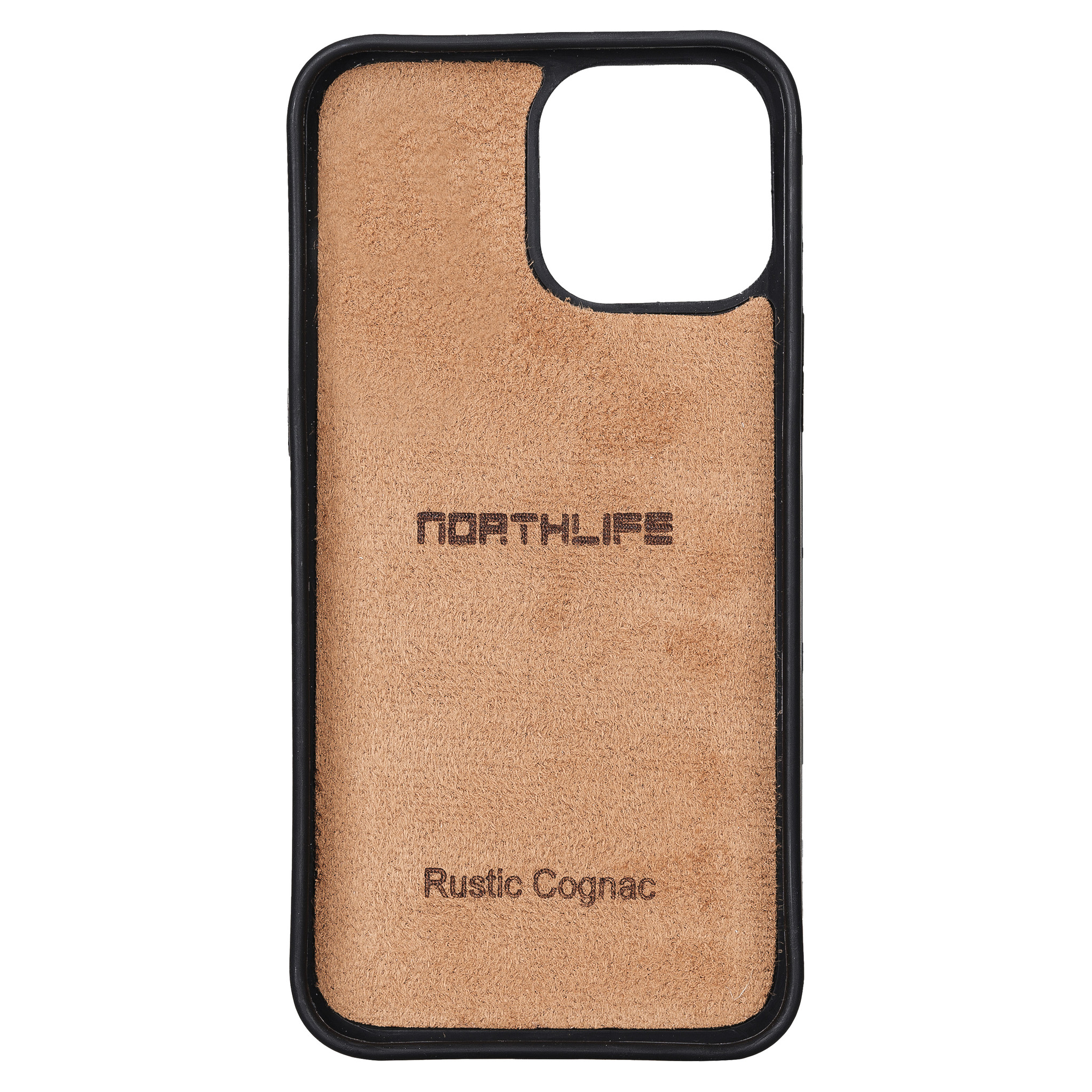 iPhone 13 Pro Max Burcht Trecht lederen uitneembare 2-in-1 (RFID) bookcase hoes Cognac