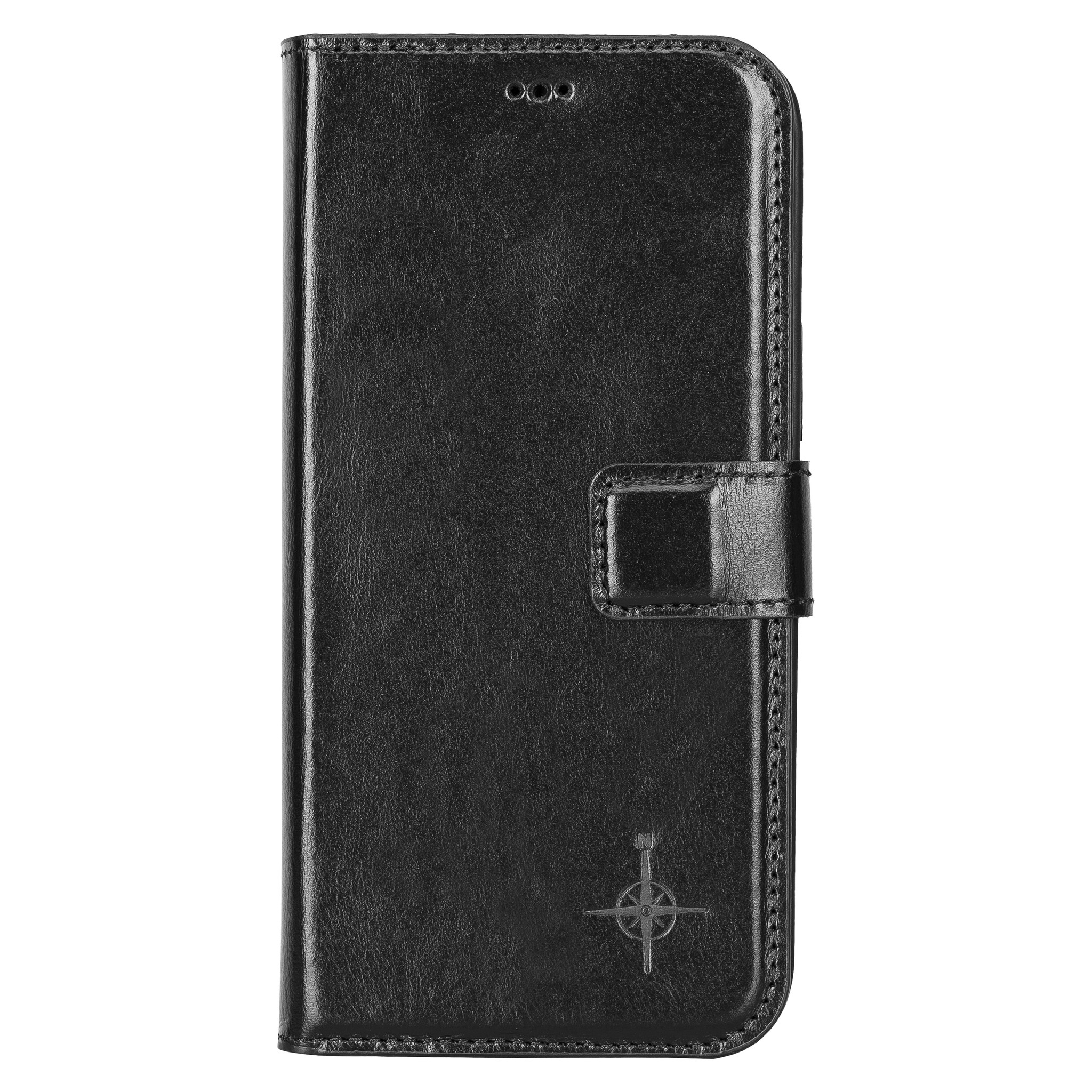iPhone 13 Pro Max Burcht Trecht lederen uitneembare 2-in-1 (RFID) bookcase hoes Zwart
