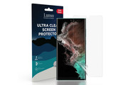 Lunso - Duo Pack (2 stuks) Beschermfolie - Full Cover Screen Protector - Samsung Galaxy S22 Ultra