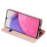 Samsung Galaxy A33 5G Slim bookcase hoes Rose Goud