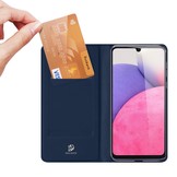 Samsung Galaxy A33 5G Slim bookcase hoes Blauw