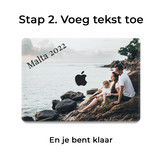 Maak je eigen MacBook Air 13 inch (2018-2019) cover hoesje - Apple uitsparing