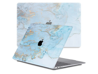 Lunso MacBook Pro 16 inch (2019) cover hoes - case - Marble Ariel