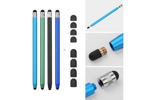 4 stuks - Stylus touchscreen pennetjes - Gemixte kleuren