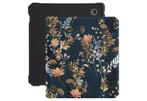 Lunso - Kobo Libra 2 (7 inch) - Vegan saffiano leren sleepcover hoes - Urban Park