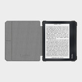 Kobo Libra 2 (7 inch) Vegan saffiano leren sleepcover hoes Zwart